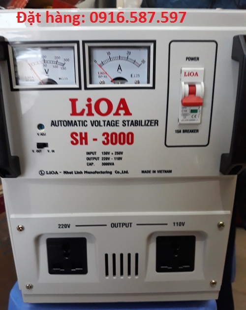 LIOA SH-3000II | CATALOG ỔN ÁP LIOA 3KVA | ỔN ÁP 3000W | ỔN ÁP LIOA 3KW |  