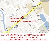 bản đồ lioa-bản đồ công ty lioa-hướng dãn đường đến showroom lioa -công ty ổn áp nhật linh